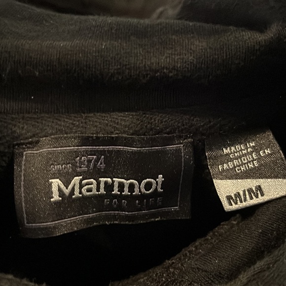 Marmot Mens Hooded Long Sleeve Sweatshirt Sz Med - Picture 3 of 3